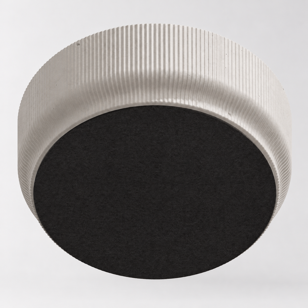 Ribbed Cement Vessel (Large)