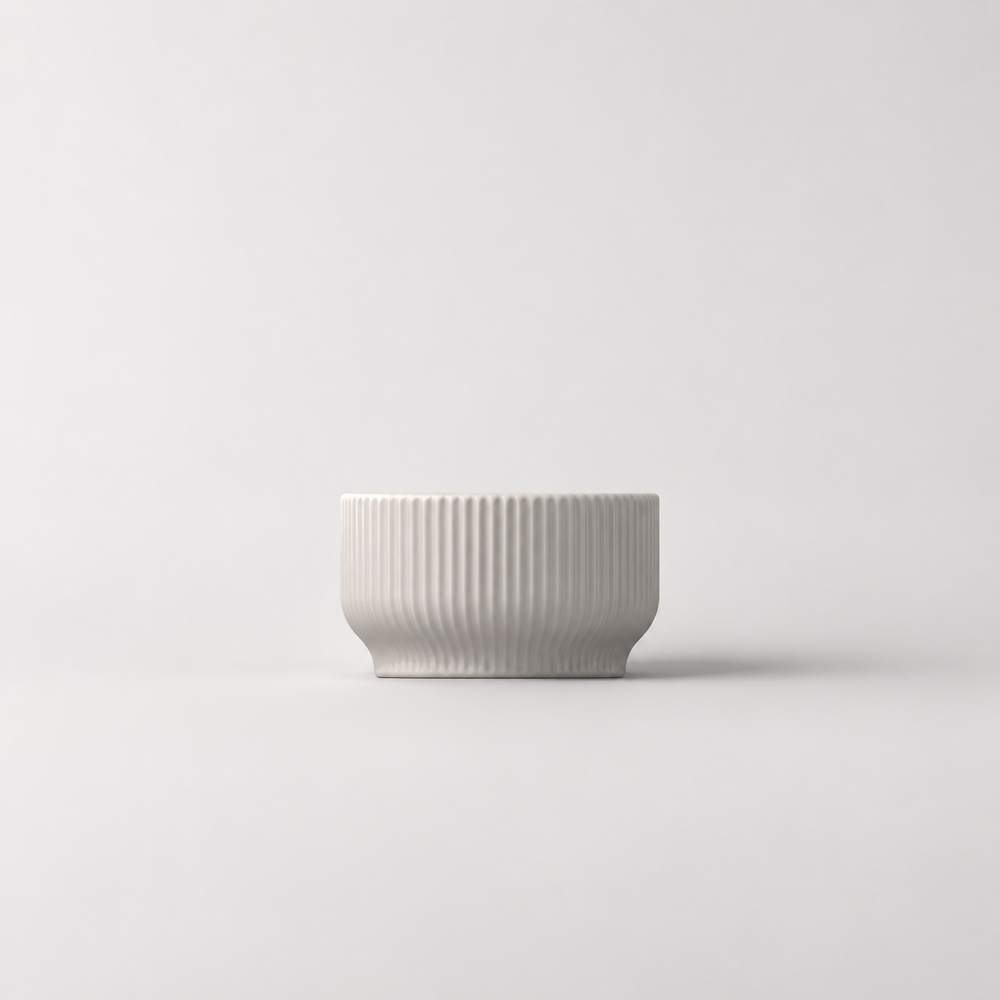 Ribbed Cement Vessel (Mini)